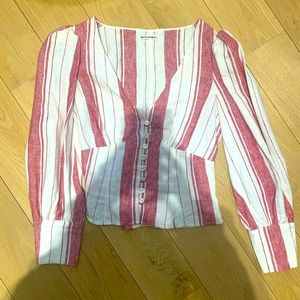 Pristine condition XS linen Reformation top